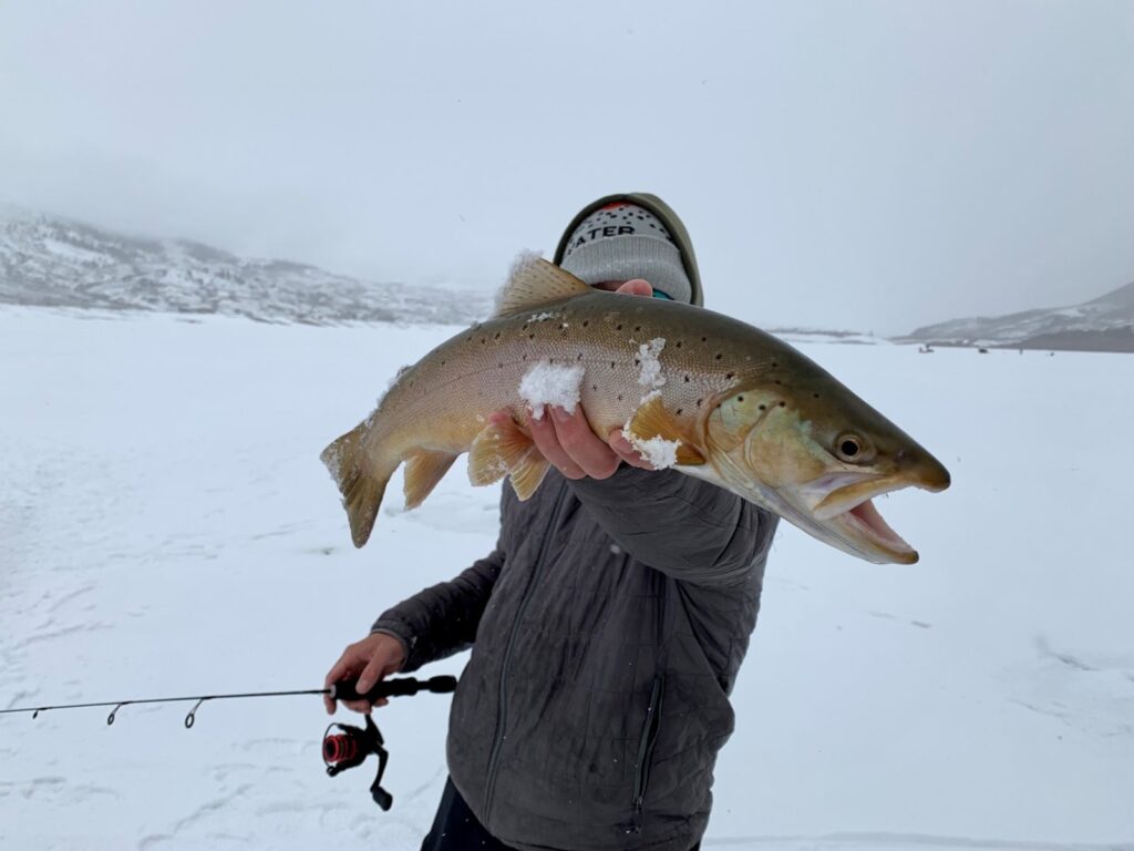 Colorado ice fishing, Blue Mesa, Taylor Reservoir, Gunnison, Crested Butte